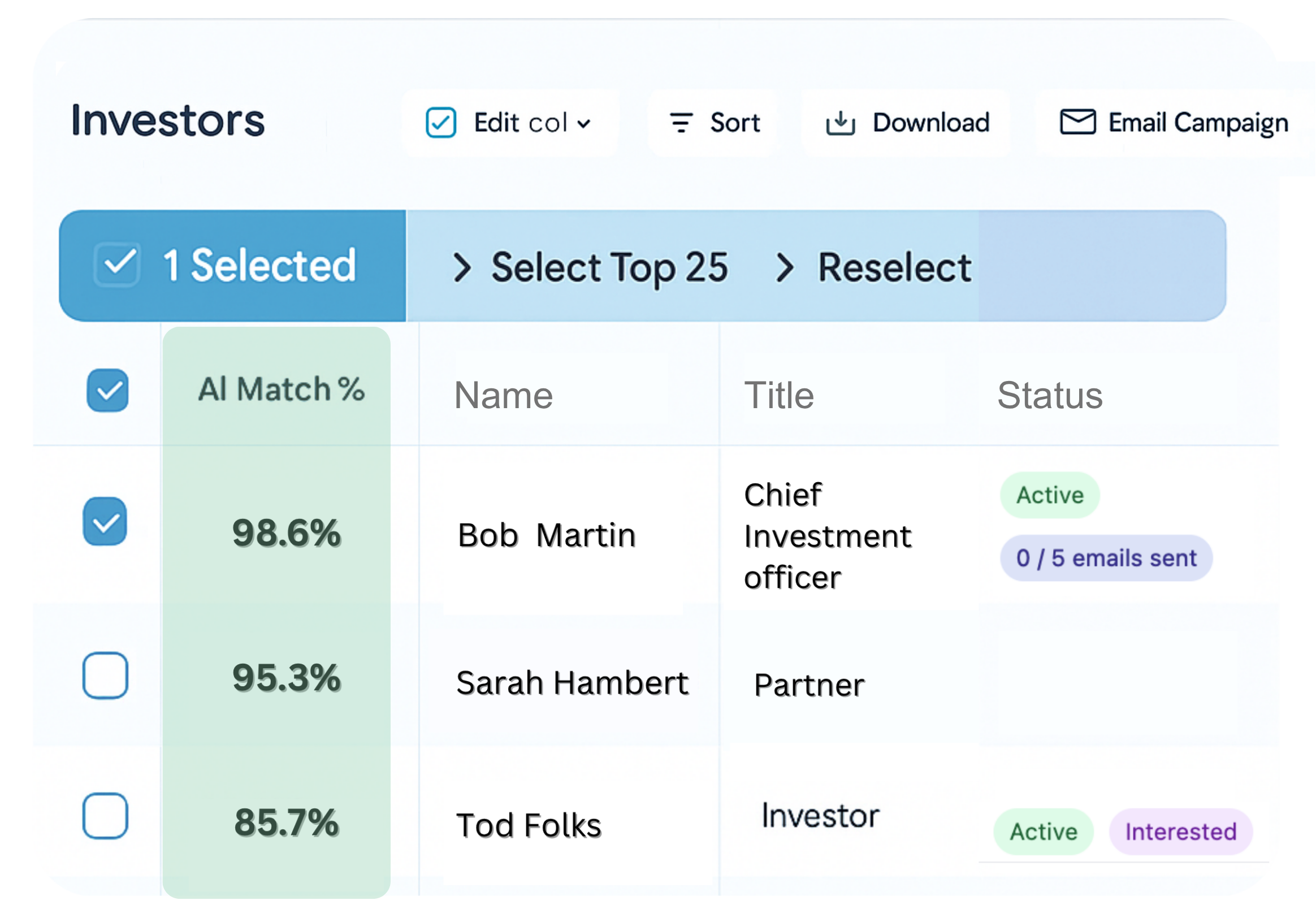 aiRaiz AI Matching Platform Interface